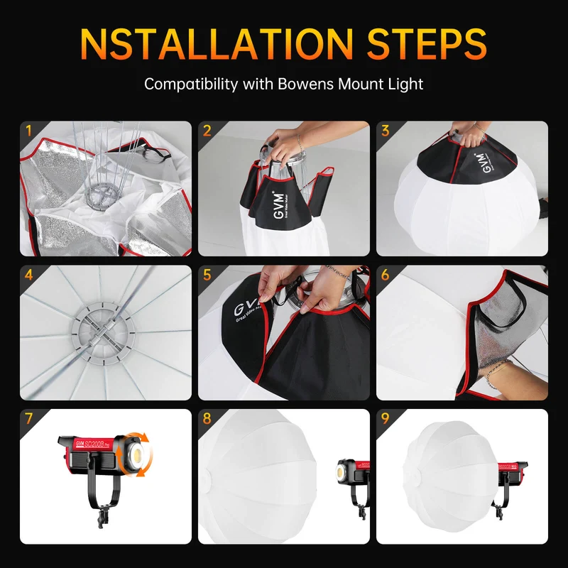 GVM DL85R Lantern Softbox (33'')