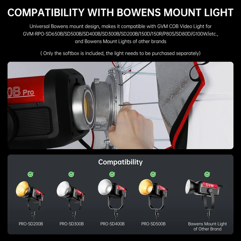 GVM DL65R Lantern Softbox (26'')