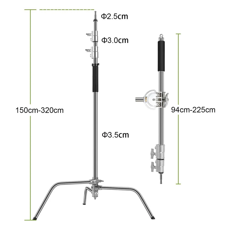 GVM C360 Turtle-Base C-Stand & Grip Arm Kit (10.5')
