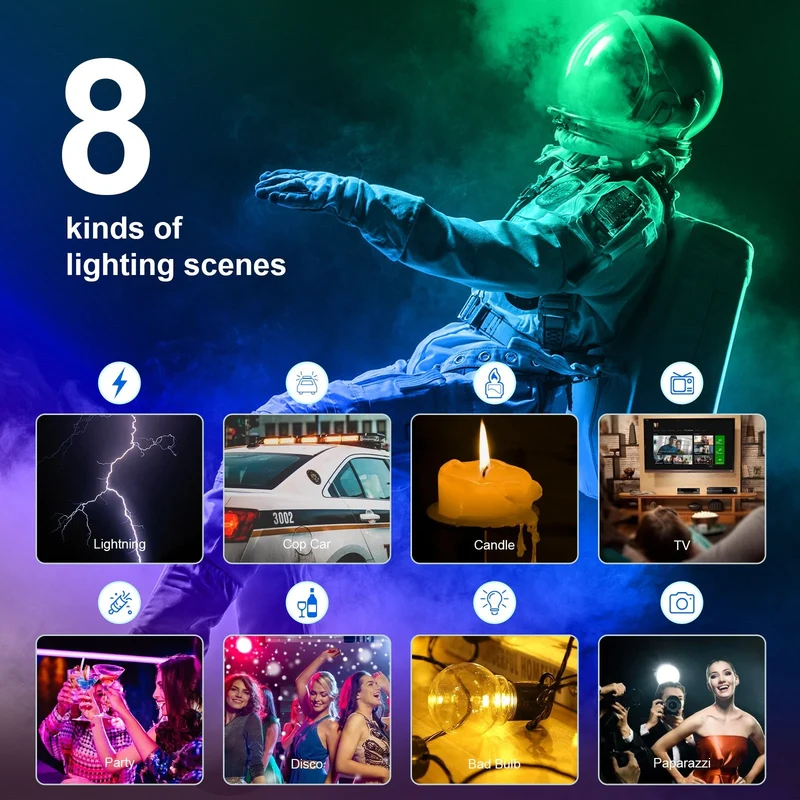 GVM RGB20W On-Camera RGB & Bi-color LED Video Light 2-Light Kit Set with Bluetooth App Control & Power Supplies