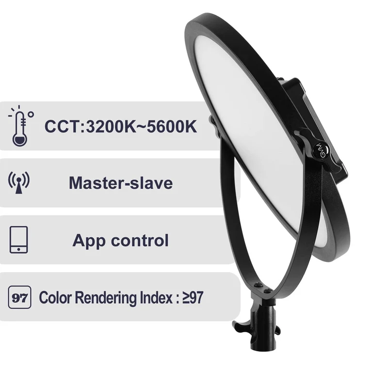 GVM 30W Soft Light Bi-Color LED Key Light 2 lights kit(10")