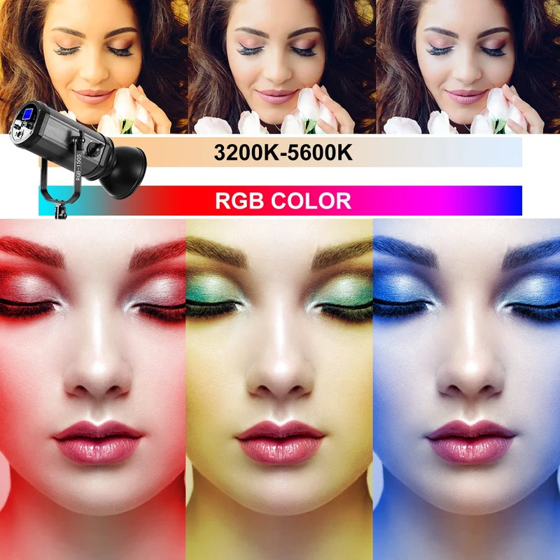 GVM 150s 150W High Power LED RGB & Bi-Color Spotlight