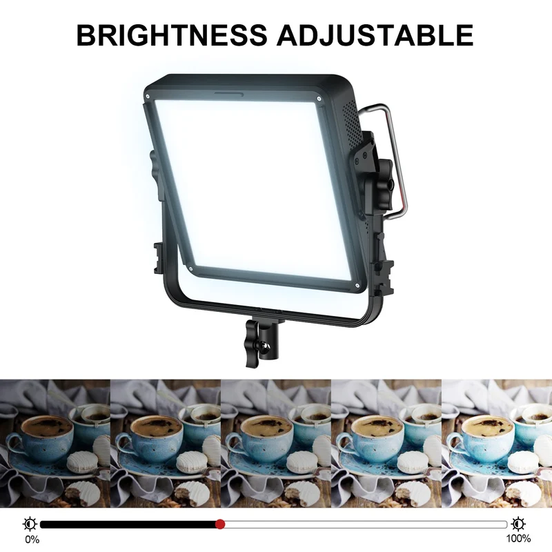 GVM 150W LED Video Light Panel 17200lux/0.5m, Photography Lighting with 2000-10000K, CRI/TLCI 97+, RGB, Gel, 24 Effects, Video Lighting for Filming Camera & Photo Recording with App, DMX, Battery
