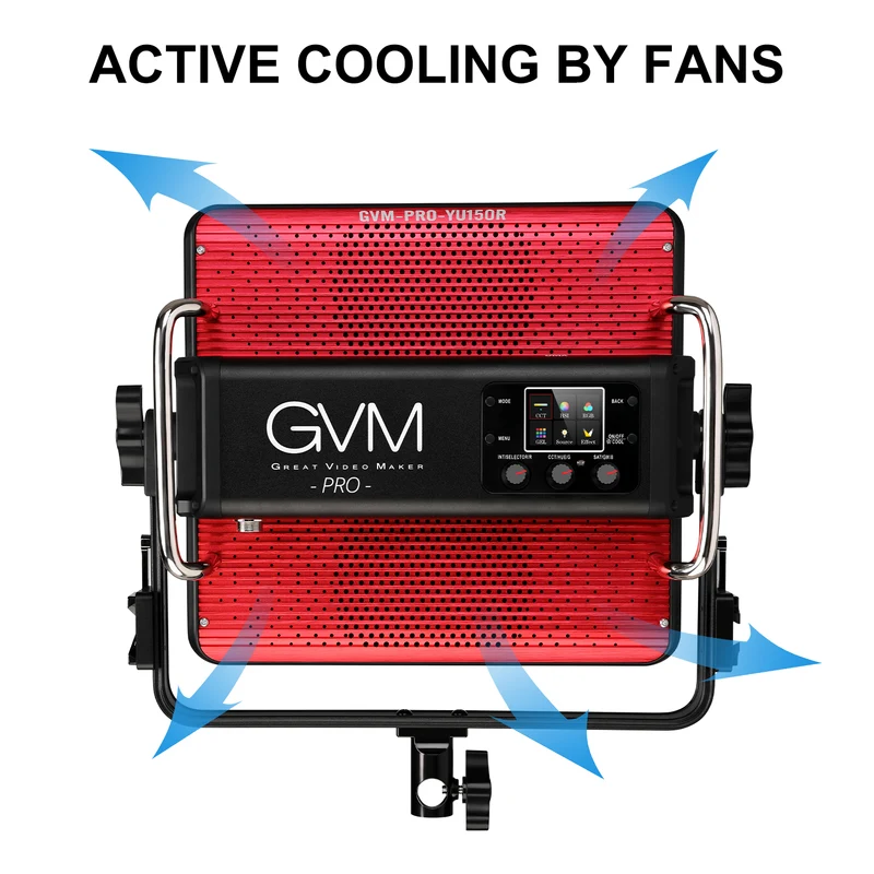 GVM 150W LED Video Light Panel 17200lux/0.5m, Photography Lighting with 2000-10000K, CRI/TLCI 97+, RGB, Gel, 24 Effects, Video Lighting for Filming Camera & Photo Recording with App, DMX, Battery