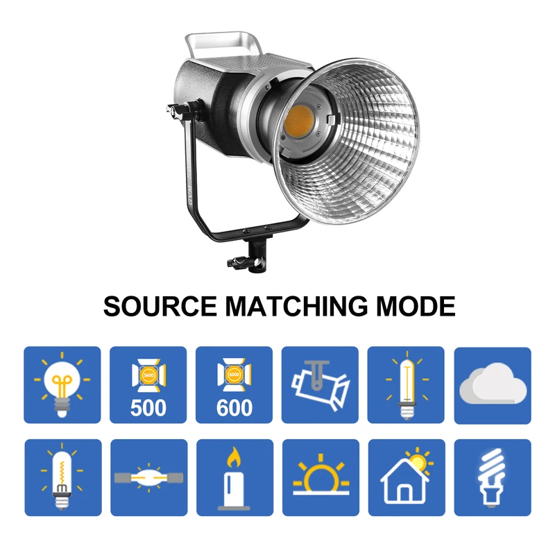 GVM SD300D Bi-Color LED Video Spotlight Kit with Stand and Lantern Softbox