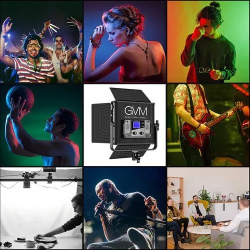 GVM 50RS RGB LED Light Panel Video Lighting Kit(2-Light-kit)