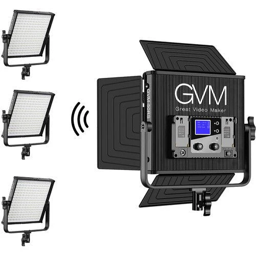 GVM 50RS RGB LED Light Panel Video Lighting Kit(2-Light-kit)