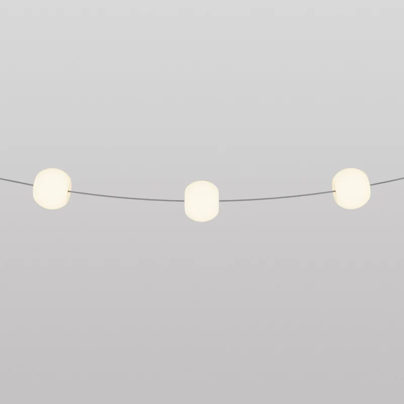 Guirlande lumineuse 3 points lumineux d’extérieur IP67 Gris - Marina3 Cherry
