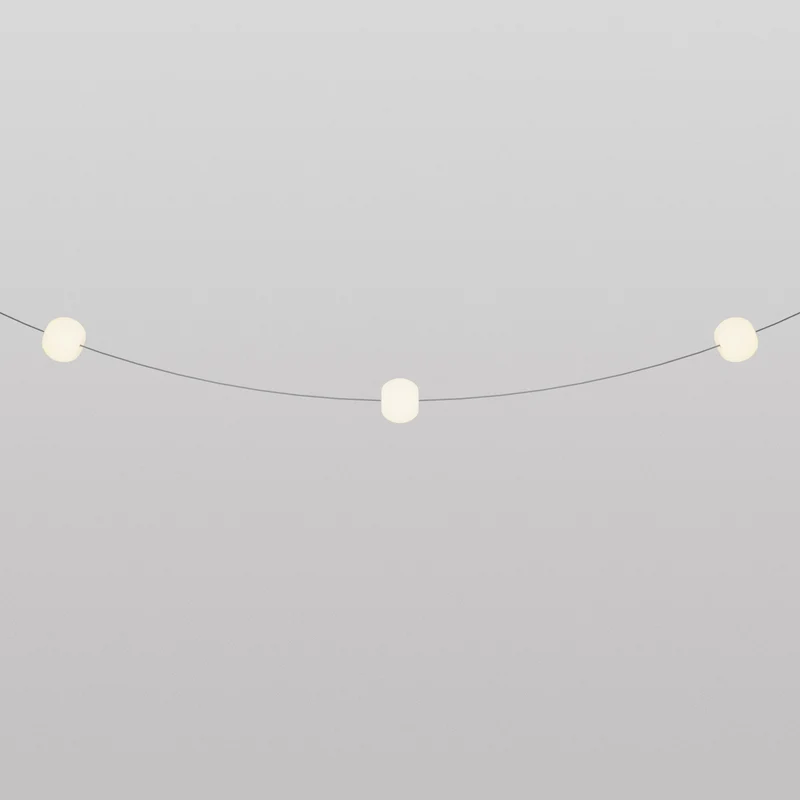 Guirlande lumineuse 3 points lumineux d’extérieur IP67 Gris - Marina3 Cherry