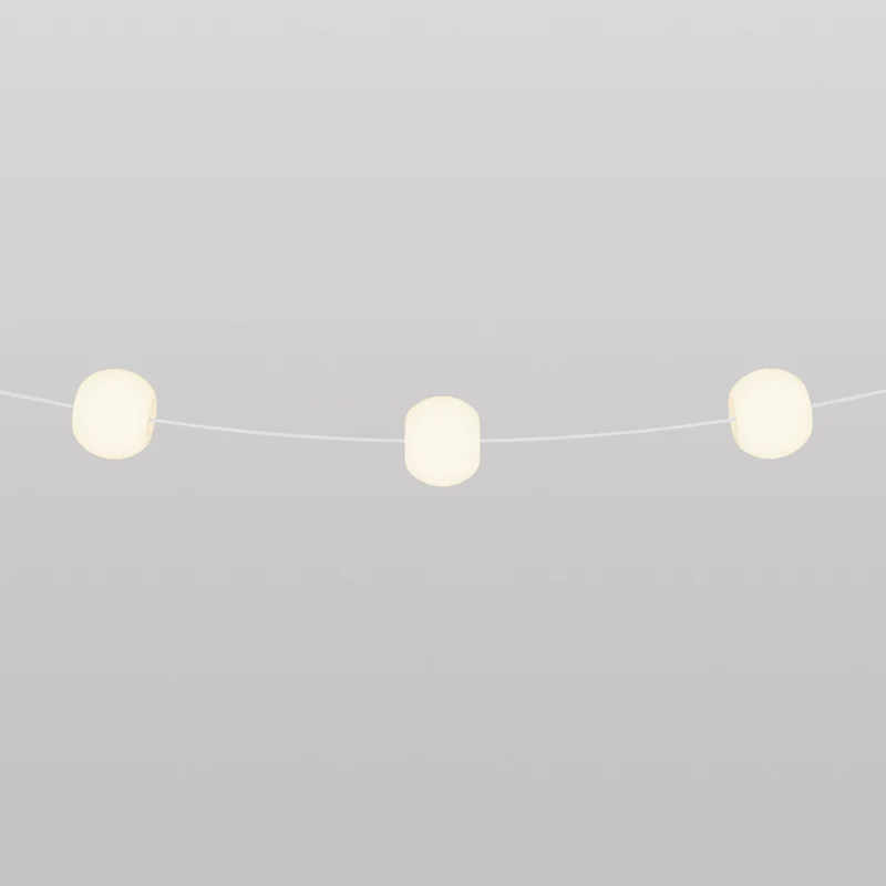 Guirlande lumineuse 3 points lumineux d’extérieur IP67 Blanc Sable - Marina3 Cherry