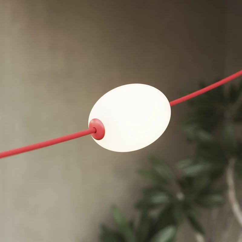 Guirlande lumineuse grillagée 7 points lumineux d’extérieur IP67 Rouge étoile de mer - Marina GRID