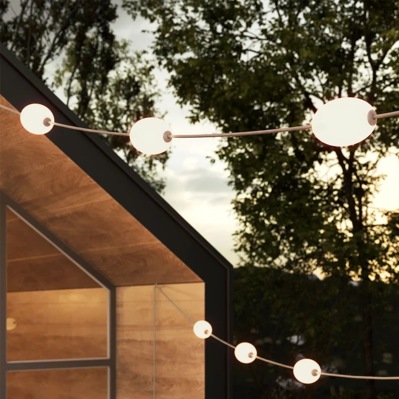 Guirlande lumineuse 12 points lumineux d’extérieur IP67 Desert Brown - Marina12