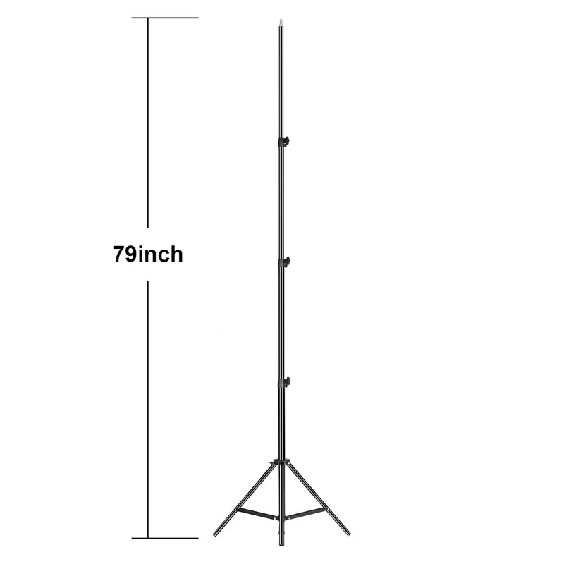 GVM-DJ-180D Light Stand for panel light Series LED Lights (Black, 79")