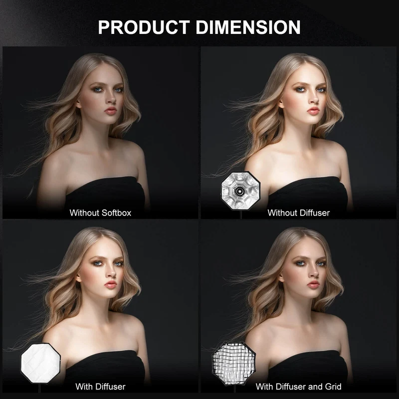 GVM Softbox For P80s G100w Series Led Lights