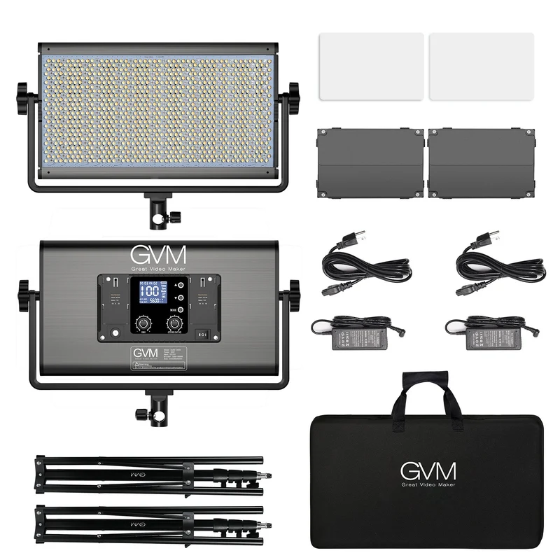 GVM-1300D 65W Powerful Bi-color and RGB Video Panel Light