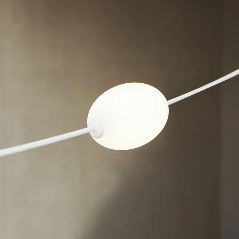 Guirlande lumineuse en filet 7 points lumineux extérieur IP67 Blanc sable - Marina GRID