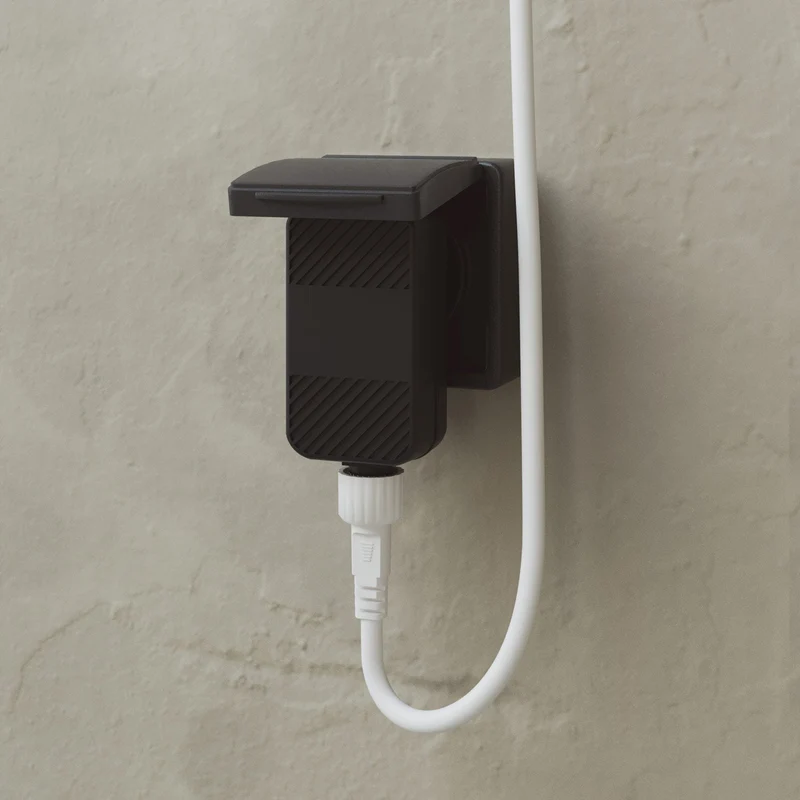 Guirlande lumineuse en filet 7 points lumineux extérieur IP67 Blanc sable - Marina GRID