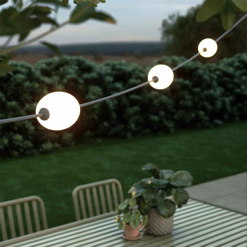 Guirlande lumineuse 3 points lumière pour extérieur IP67 Gris - Marina3