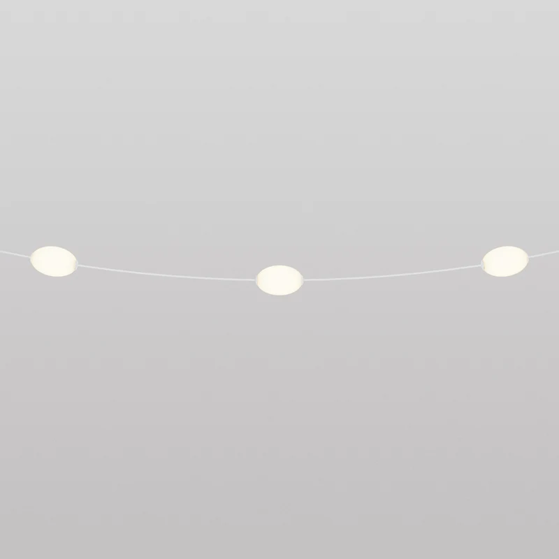 Guirlande lumineuse 3 points lumineux d'extérieur IP67 Blanc sable - Marina3