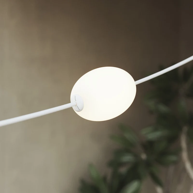 Guirlande lumineuse 3 points lumineux d'extérieur IP67 Blanc sable - Marina3