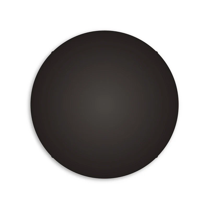 Pavillon rond en aluminium Ø 50 cm avec étrier et câble de mise à la terre, sans trous - Noir