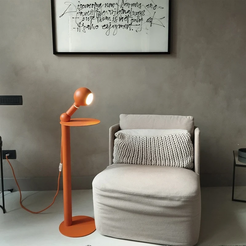 Rocco - Lampadaire avec Ampoule Camo - Orange