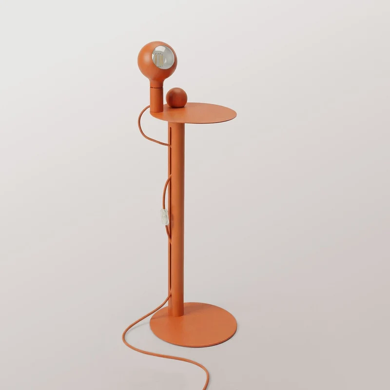 Rocco - Lampadaire avec Ampoule Camo - Orange