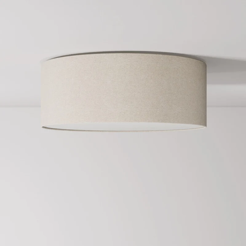 Plafonnier en tissu Medium Slim - Fabriqué en Italie - Laine Sable