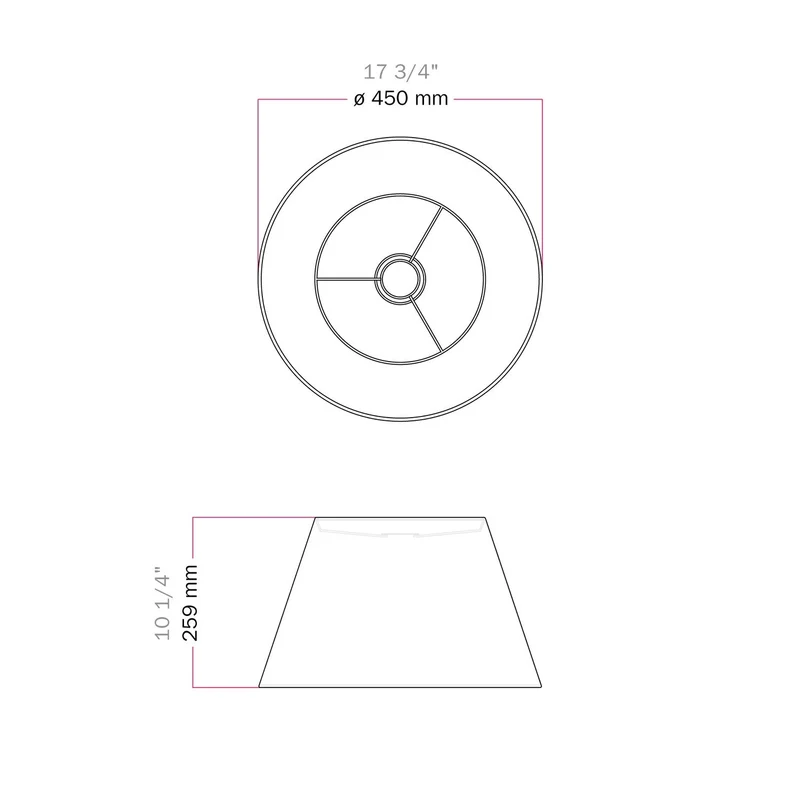 Abat-jour Impero L pour suspension avec douille E27 - Fabriqué en Italie - Laine Sable