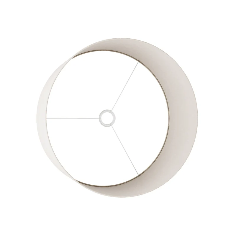 Abat-jour Cylindre XL en tissu avec douille E27 - Fabriqué en Italie - Laine Sable