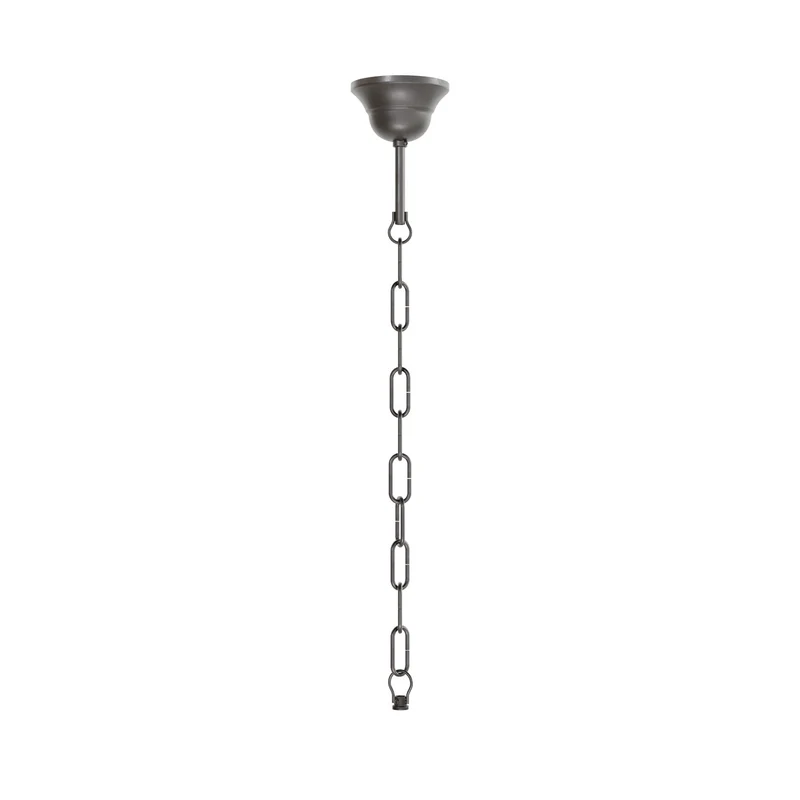 Kit complet suspension vintage : Pavillon en fer et Chaîne Gênoise - 50 cm