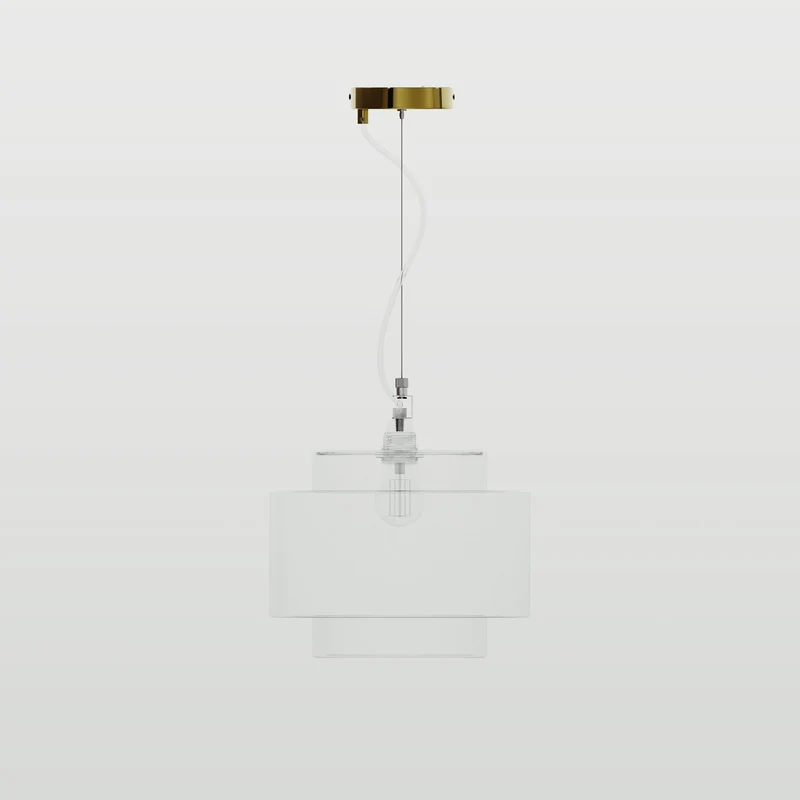 Kit Pavillon Ø 120 mm avec suspension en acier et balancier micrométrique - Laiton