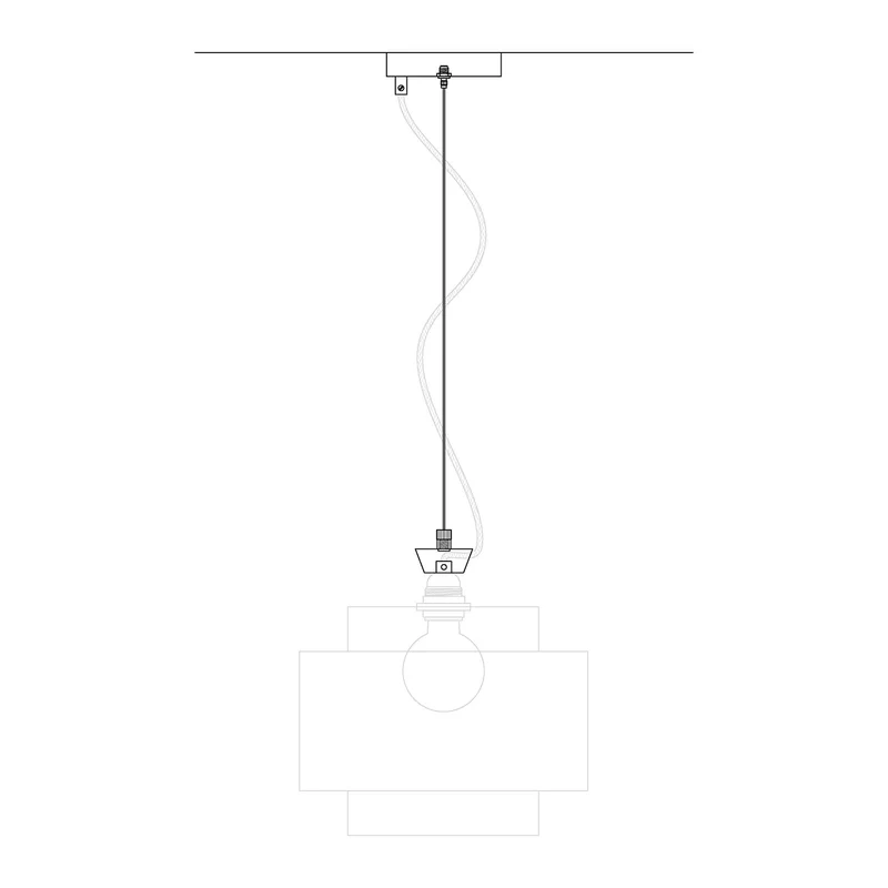 Kit Pavillon Ø 120 mm avec suspension en acier et balancier micrométrique - Laiton