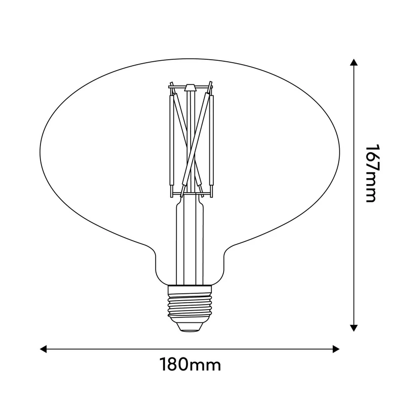 Ampoule LED Elliptique Effet Porcelaine CRI 95 E27 9W 1000Lm 2700K Dimmable - P10