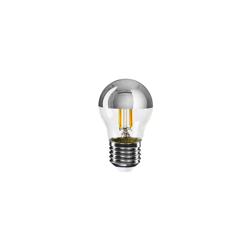 Ampoule LED Demi-sphère Argent Mini Globe G45 4,8W 380 lm E27 2700K dimmable - A03