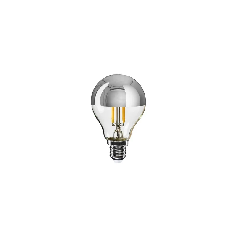 Ampoule LED Demi-Sphère Argent Mini Globe G45 4,8W 380Lm E14 2700K Dimmable - A01