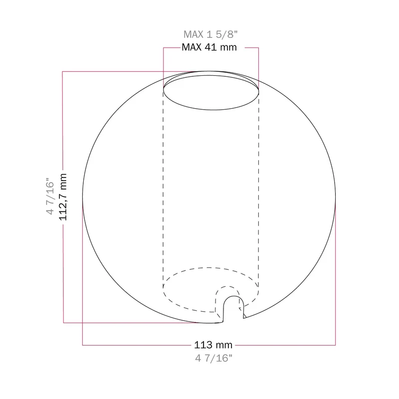 Socle de lampe en bois - Sphère