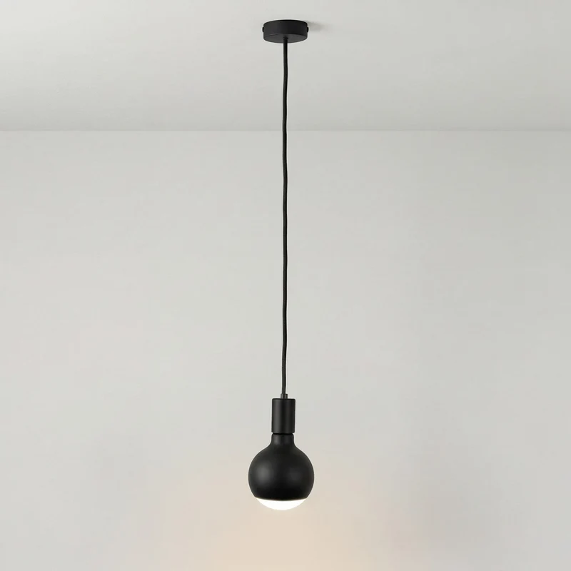 Lampe à suspension Filotto Metallico avec Ampoule Lucia - Noir