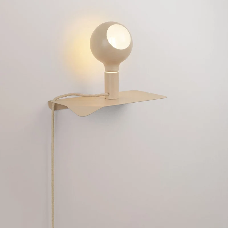 Combo Camo - Lampe avec étagère - Crème