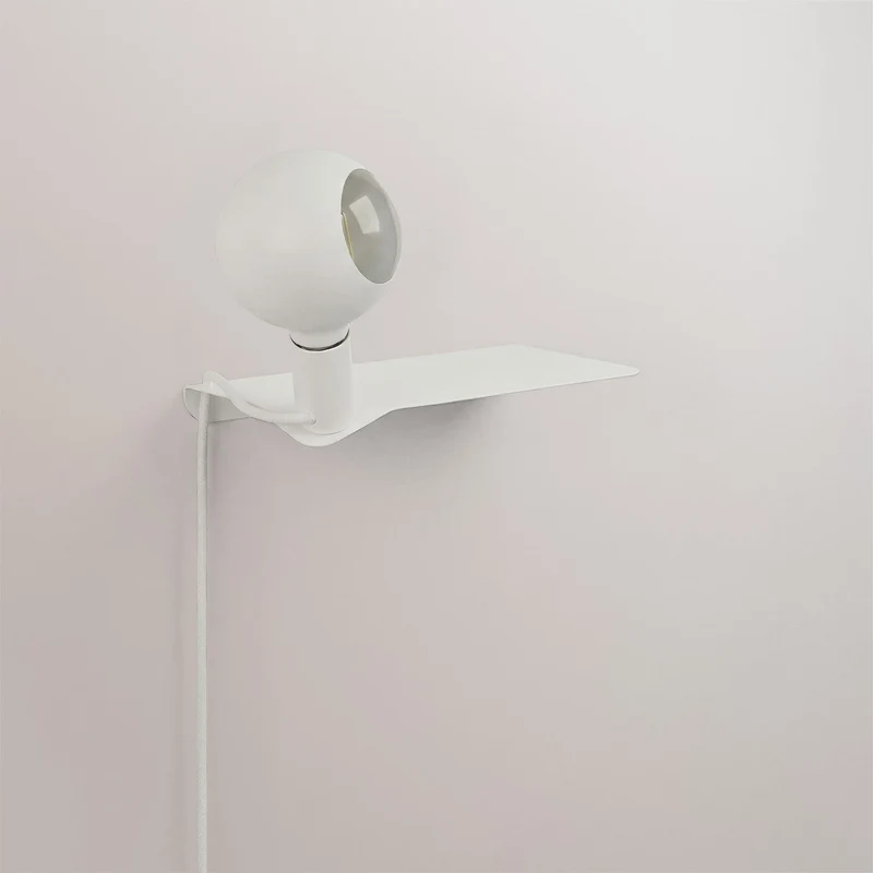 Combo Camo - Lampe avec étagère - Blanc