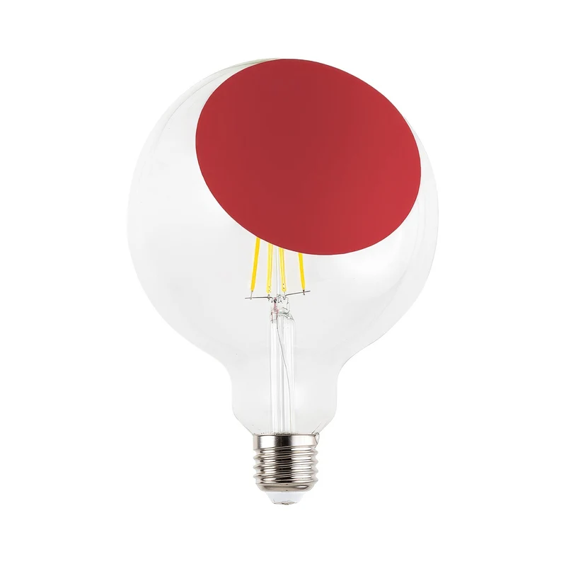 Ampoule LED Sofia G125 4,8W 806Lm E27 2700K Dimable - Rouge