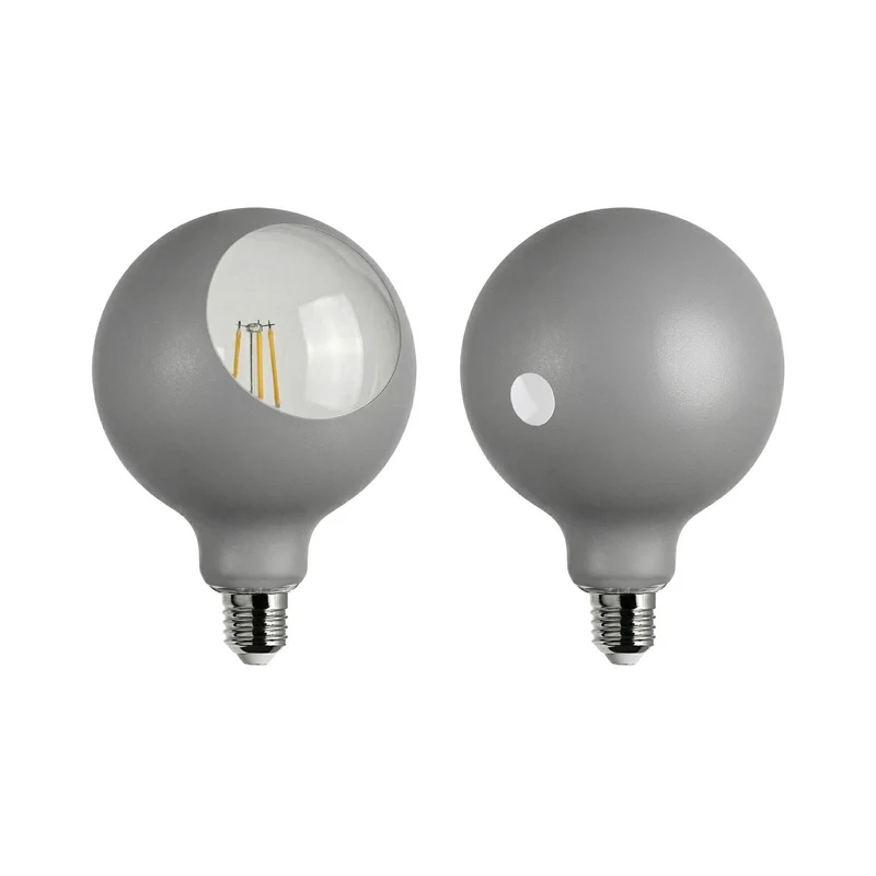 Ampoule LED Camo G125 4,8W 806Lm E27 2700K Dimmable - Gris