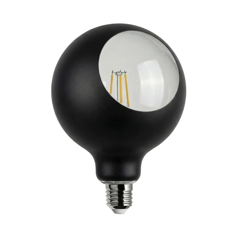 Ampoule LED Camo G125 4,8W 806Lm E27 2700K Dimmerable - Noir