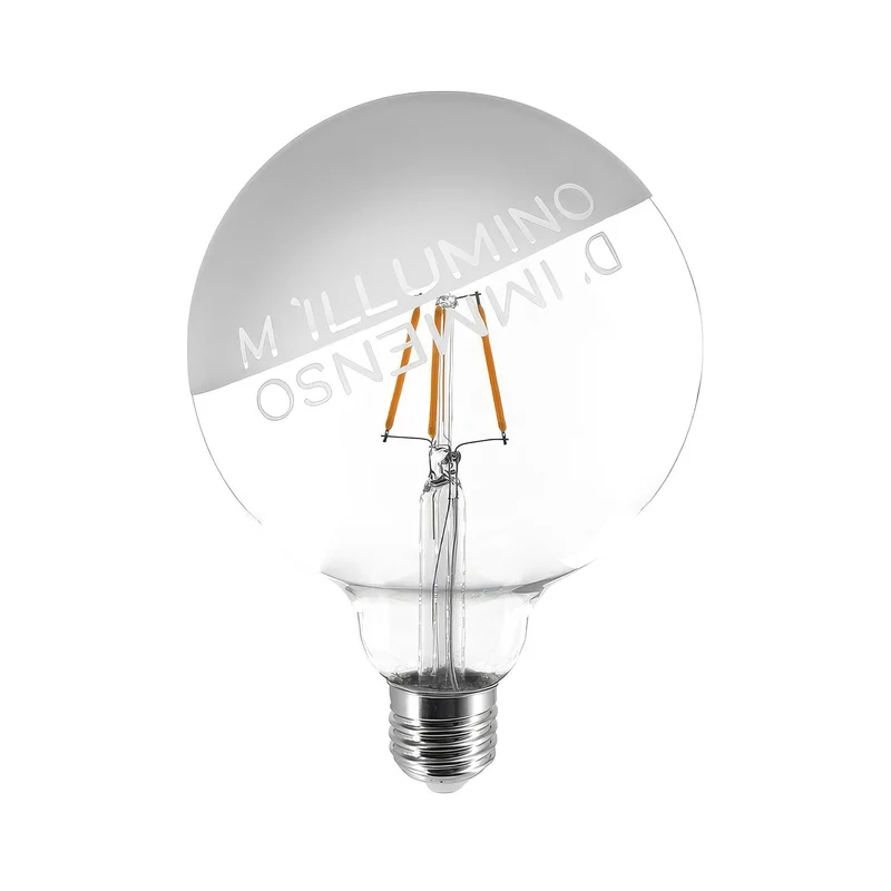 Ampoule LED Tattoo "M'Illumino D'Immenso" G125 4,5W 470Lm E27 2700K Dimable