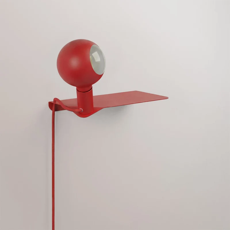 Combo Camo - Lampe avec étagère - Rouge