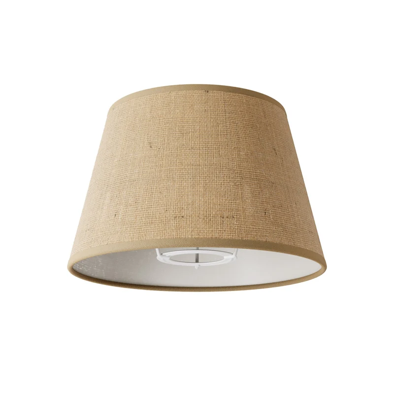 Applique Fermaluce avec extension en S et Abat-jour Impero - Jute naturelle