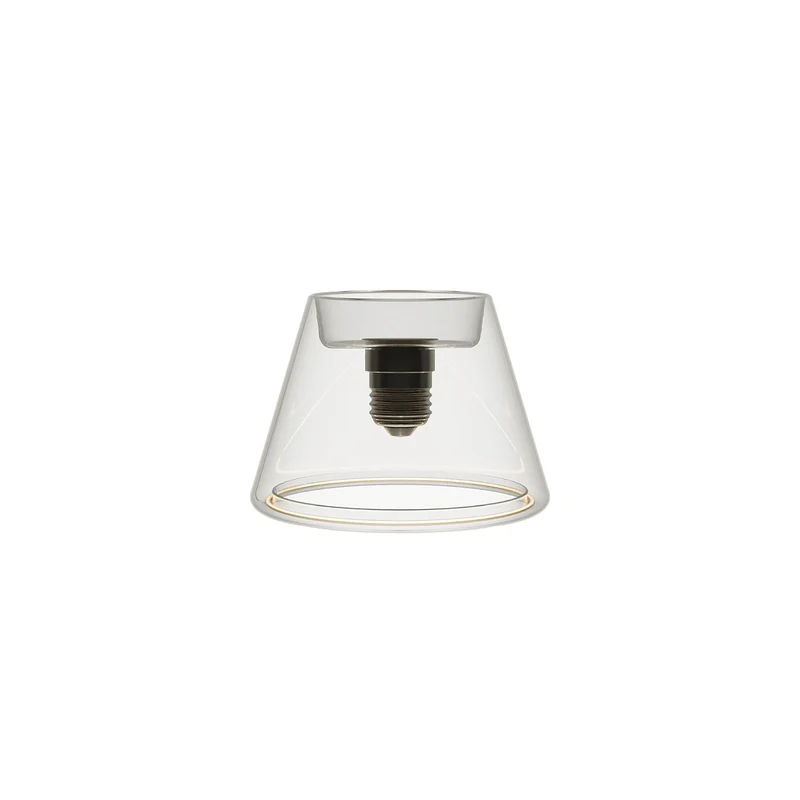 Ampoule LED Transparente Ghost Line CRI 90 Mini Cone 6W 500Lm E27 2200K Dimmable - G07