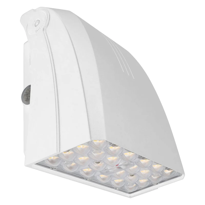 LEDVANCE Dual Selectable Slim LED Wall Pack, 10/20/30W, Dimmable, 3 CCT Selectable 3000/4000/5000K, 80 CRI, Photocell, White