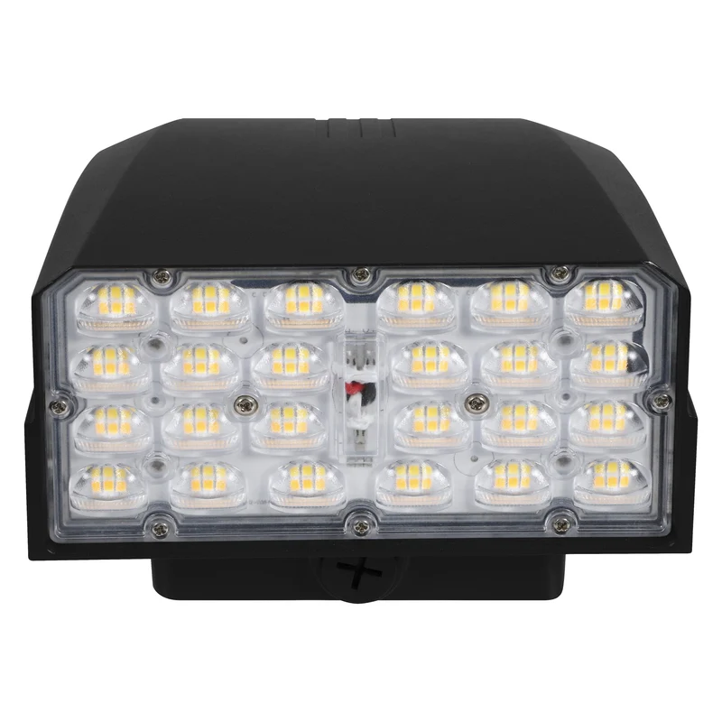 LEDVANCE Dual Selectable Slim LED Wall Pack, 10/20/30W, Dimmable, 3 CCT Selectable 3000/4000/5000K, 80 CRI, Photocell, Black