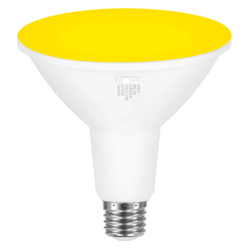 SYLVANIA 5 Color LED Light Bulb, Red / Blue / Green / Yellow / White, RGBW, 9W, PAR38, E26 Medium Base, 2700K/5000K